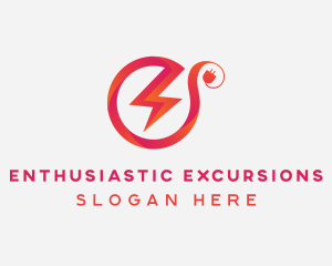 Electric Lightning Plug logo design