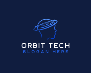 Human Brain Orbit logo design