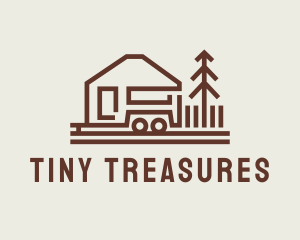 Camping Trailer House logo design