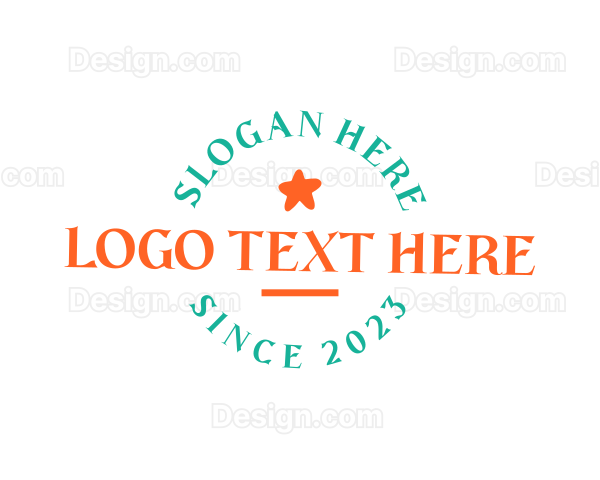 Quirky Tilted Wordmark Logo