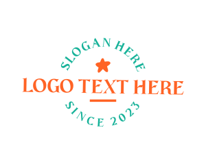 Quirky Tilted Wordmark Logo