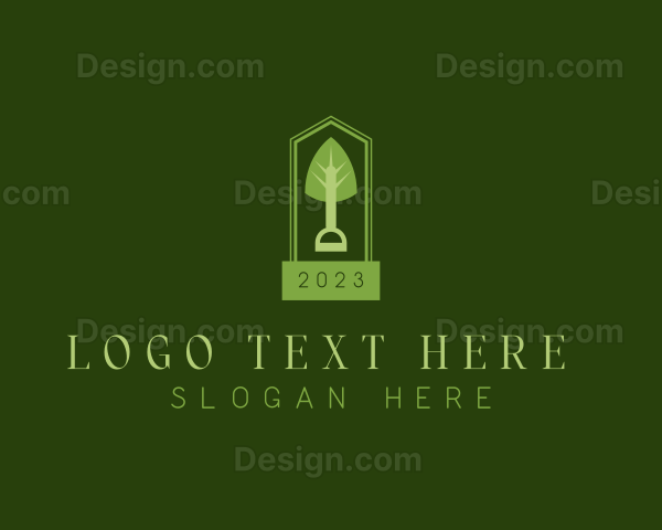 Landscaping Garden Shovel Logo