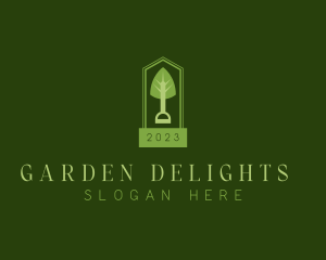 Landscaping Garden Shovel logo design