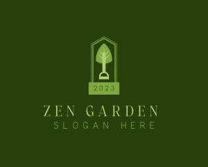 Landscaping Garden Shovel logo design