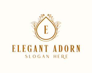 Elegant Floral Wedding logo design