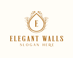 Elegant Floral Wedding logo design