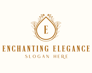 Elegant Floral Wedding logo design