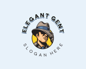 Male Detective Hat logo design