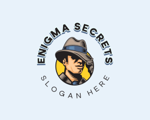 Male Detective Hat logo design