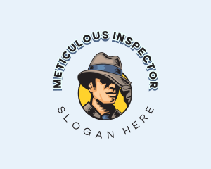 Male Detective Hat logo design