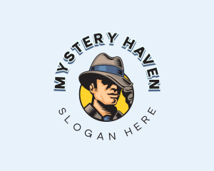 Male Detective Hat logo design