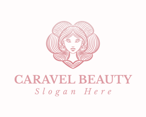 Pink Beauty Goddess Hair logo design