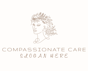 Flower Lady Self Care logo design