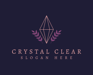 Dainty Leaf Diamond logo design