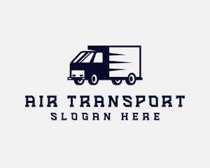 Closed Van Transport Courier logo design