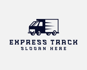 Closed Van Transport Courier logo design