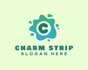 Slime Letter C logo design