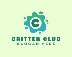 Slime Letter C logo design