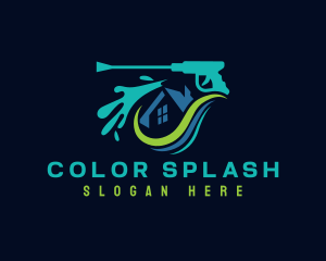 Splash Roof Cleaning logo design