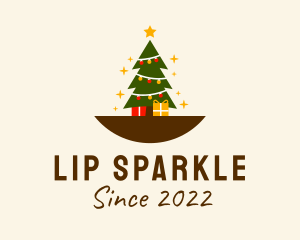 Christmas Tree Sparkle  logo design