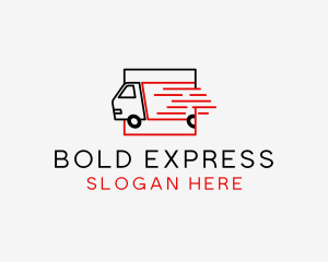 Express Logistics Truck logo design