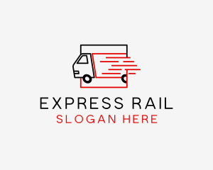 Express Logistics Truck logo design