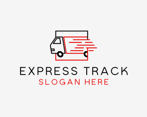 Express Logistics Truck logo design