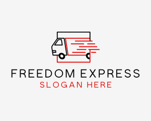 Express Logistics Truck logo design