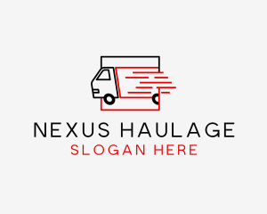 Express Logistics Truck logo design