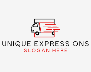 Express Logistics Truck logo design