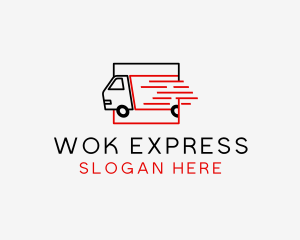 Express Logistics Truck logo design