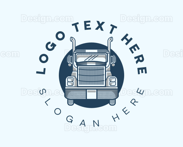 Truck Logistics Transportation Logo