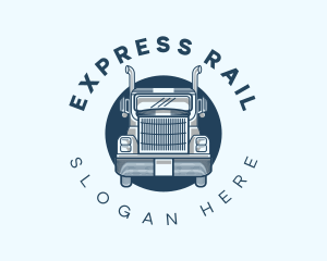 Truck Logistics Transportation logo design