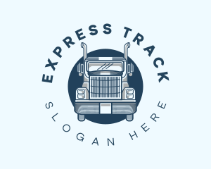 Truck Logistics Transportation logo design