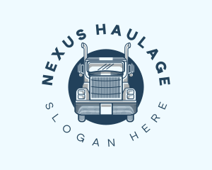 Truck Logistics Transportation logo design