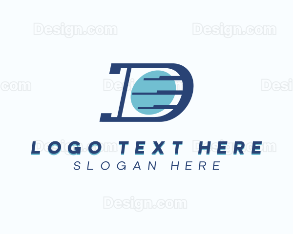 Logistics Courier Letter D Logo