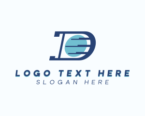 Logistics Courier Letter D logo