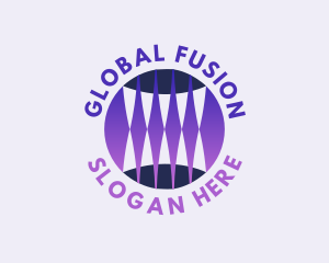 Global Sphere Fangs logo design