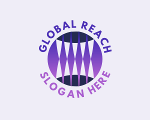 Global Sphere Fangs logo design