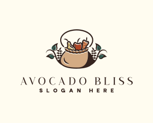 Vegan Fruit Basket logo design