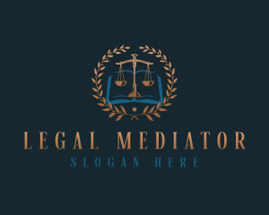 Legal Justice Scale logo design