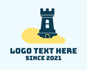 Sandbox - Cloud Castle Tower logo design