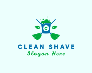 Natural Sanitation Cleaning logo design