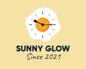 Sunny Side Up Clock  logo design