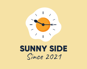 Sunny Side Up Clock  logo design