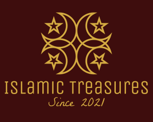 Gold Islamic Symbol  logo