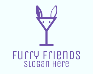 Rabbit Martini Glass logo