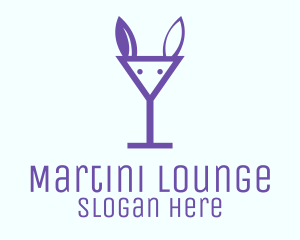 Rabbit Martini Glass logo