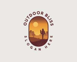 Dry Desert Landscape logo design