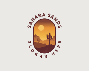 Dry Desert Landscape logo design